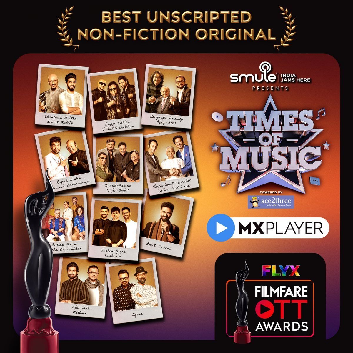 MX Player gets the Filmfare Black Lady home - Digpu News